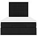 Struttura Letto Pouf con Materasso Nero 120x200 cm in Tessuto - Foto miniatura 8
