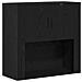 Armadio da Parete Rovere Nero 80x33x80 cm Legno ingegnerizzato - Foto miniatura 1