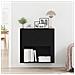 Armadio da Parete Rovere Nero 80x33x80 cm Legno ingegnerizzato - Foto miniatura 4