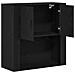 Armadio da Parete Rovere Nero 80x33x80 cm Legno ingegnerizzato - Foto miniatura 5