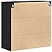 Armadio da Parete Rovere Nero 80x33x80 cm Legno ingegnerizzato - Foto miniatura 8