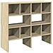 Scarpiere 2 pz Impilabili Rovere Sonoma 89,5x30x40 cm - Foto miniatura 1