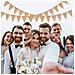 Striscione A Coda Di Rondine In Iuta Grezza - Festoni Rustici Per Feste E Matrimoni - Foto miniatura 5