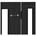 Cancello per Cani Porta Pieghevole Nero 4 Pannelli 320cm Pioppo - Foto miniatura 9