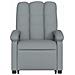 Poltrona Alzapersona Massaggi Reclinabile Grigio Chiaro Tessuto - Foto miniatura 9