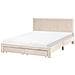 Letto Con Cassetti Contenitori Velluto Lonzac 160 X 200 Cm Beige - Foto miniatura 3