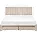 Letto Con Cassetti Contenitori Velluto Lonzac 160 X 200 Cm Beige - Foto miniatura 4