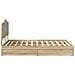 Letto con Contenitore con testiera Rovere Sonoma 140 x 190 cm - Foto miniatura 9