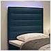 Testiera LED con luci a strisce a LED Blu 80 cm Poliestere - Foto miniatura 4