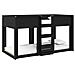 Letto a Castello per Bambini Rovere Nero 75 x 190 cm - Foto miniatura 1
