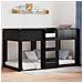 Letto a Castello per Bambini Rovere Nero 75 x 190 cm - Foto miniatura 2