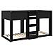 Letto a Castello per Bambini Rovere Nero 75 x 190 cm - Foto miniatura 4