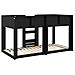 Letto a Castello per Bambini Rovere Nero 75 x 190 cm - Foto miniatura 7