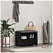 Panca per ingresso con cuscino Rovere Nero 60 x 38 x 46 cm - Foto miniatura 2