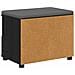 Panca per ingresso con cuscino Rovere Nero 60 x 38 x 46 cm - Foto miniatura 8