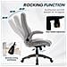 Sedia Da Ufficio, Sedia Direzionale Ergonomica Girevole Con Capacità Di Carico Fino A 150 Kg, Colore Grigio - Foto miniatura 4