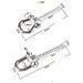 Set Da 2 Ganci A Forma Di Fiocco In Acciaio Inossidabile - Ganci Resistenti Alla Corrosione Per Altalene, Sedie Sospese E Amache - Foto miniatura 4