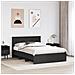 Struttura del letto Nero 140 x 200 cm Legno multistrato - Foto miniatura 3