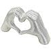 Scultura Lover In Resina Argento: Coppia Di Amanti - Foto miniatura 3