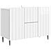Credenza Bianco Lucido 89 x 34,5 x 62 cm Legno ingegnerizzato - Foto miniatura 1