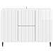 Credenza Bianco Lucido 89 x 34,5 x 62 cm Legno ingegnerizzato - Foto miniatura 4