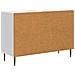 Credenza Bianco Lucido 89 x 34,5 x 62 cm Legno ingegnerizzato - Foto miniatura 6