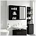 Armadio da bagno a muro Rovere Nero 40 x 10 x 50 cm - Foto miniatura 4