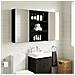 Armadio da bagno a muro Rovere Nero 40 x 10 x 50 cm - Foto miniatura 5