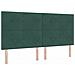 Letto a molle con materasso Verde Scuro 200 x 200 cm Velluto - Foto miniatura 6