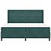 Letto a molle con materasso Verde Scuro 200 x 200 cm Velluto - Foto miniatura 7