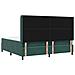 Letto a molle con materasso Verde Scuro 200 x 200 cm Velluto - Foto miniatura 9