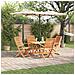Set da Pranzo per Giardino 5 pcs Marrone - Foto miniatura 2