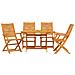 Set da Pranzo per Giardino 5 pcs Marrone - Foto miniatura 7