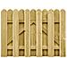 Cancello da giardino 100 x 75 cm Legno Massello di Pino Verde - Foto miniatura 3