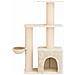 Albero per gatti con pali per graffiare in sisal Crema 133 cm - Foto miniatura 4