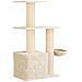 Albero per gatti con pali per graffiare in sisal Crema 133 cm - Foto miniatura 6