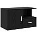 Mobile angolare con cassetto Rovere Nero 200 x 40 x 45 cm - Foto miniatura 6