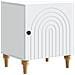 Armadio da Notte Bianco 43 x 34,5 x 50 cm Legno ingegnerizzato - Foto miniatura 1