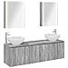 Set di Armadi da Bagno 5 pcs Sonoma grigio Legno ingegnerizzato - Foto miniatura 1