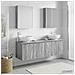 Set di Armadi da Bagno 5 pcs Sonoma grigio Legno ingegnerizzato - Foto miniatura 2