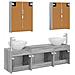 Set di Armadi da Bagno 5 pcs Sonoma grigio Legno ingegnerizzato - Foto miniatura 8