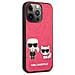 Karl Lagerfeld Klhcp13lpcuskcp Custodia Per Iphone 13 Pro / 13 6,1 Fucsia /striscia Ikonik Karl & Choupette - Foto miniatura 2