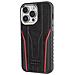 Custodia In Pelle Naturale Audi Con Magnete Magsafe Per Iphone 15 Pro Max - Colori Nero E Rosso - Foto miniatura 2