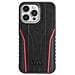 Custodia In Pelle Naturale Audi Con Magnete Magsafe Per Iphone 15 Pro Max - Colori Nero E Rosso - Foto miniatura 5