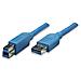 ICOC U3-AB-30-BL - Cavo USB 3.0 A maschio / B maschio 3 m blu - Foto miniatura 4