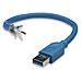 ICOC U3-AB-30-BL - Cavo USB 3.0 A maschio / B maschio 3 m blu - Foto miniatura 5