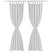 Tende Micro-raso Bianche 2 Pezzi Con Occhielli 140 X 175 Cm - Foto miniatura 2