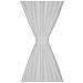 Tende Micro-raso Bianche 2 Pezzi Con Occhielli 140 X 175 Cm - Foto miniatura 4