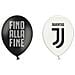 Bigiemme Srl - 12 Palloncini Juventus Neri E Bianchi - Foto miniatura 1