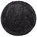 Tappeto Pelo Lungo Ø 140 Cm Nero Cide - Foto miniatura 1